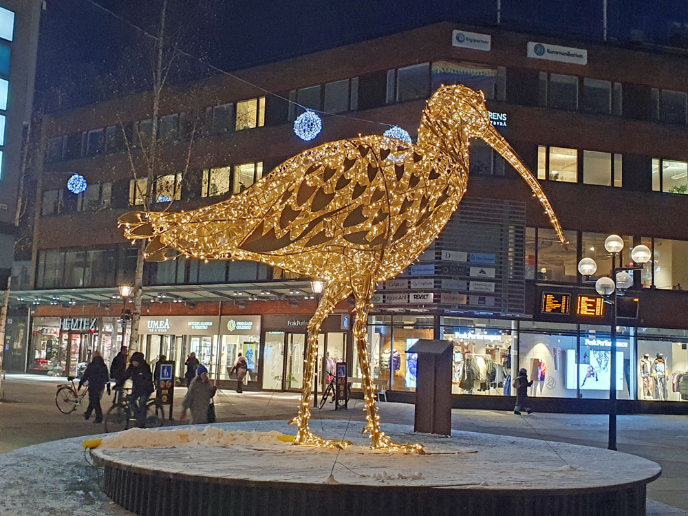 storspov gjord av ljuskällor